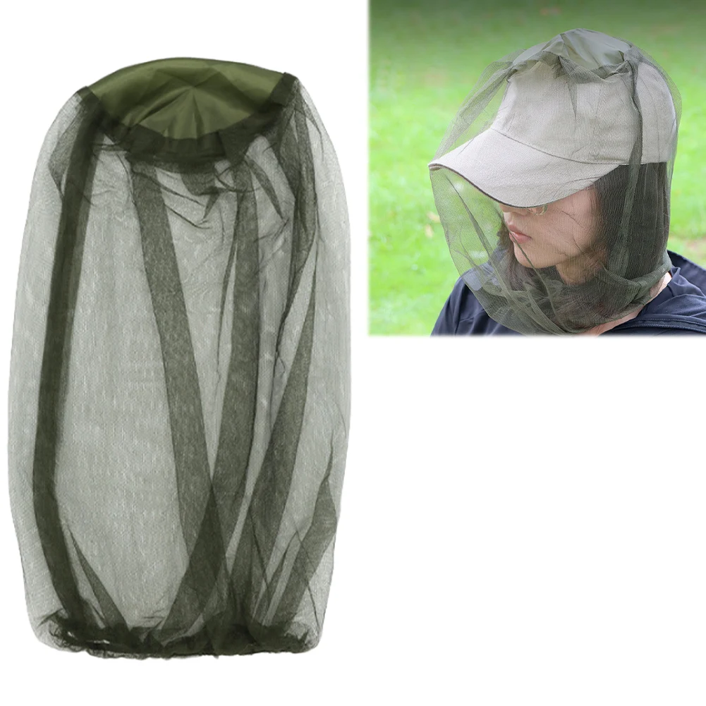 

1/2 PCS Face Head Protector Breathable Midge Head Net Anti Mosquito Insect Hat Net Bug Mesh Head Net for Outdoor Camping Fishing