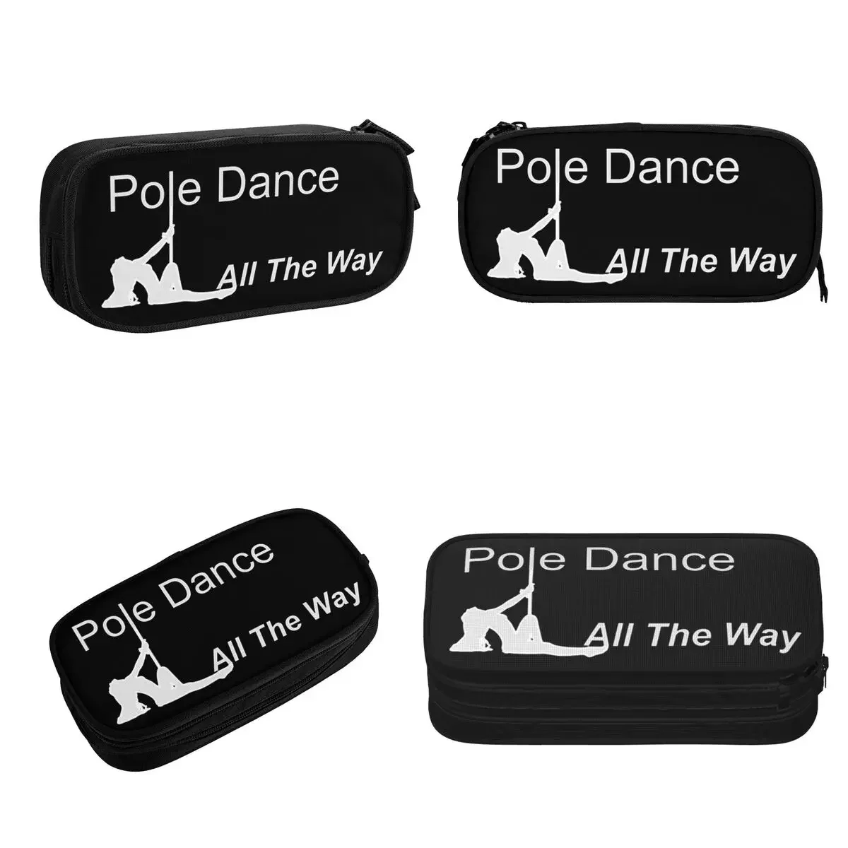 Pole Dance All The Way Pencil Cases Large Storage Pen Bags Pen Box Pencil Pouch For Boys Girls Students Stationery School Office