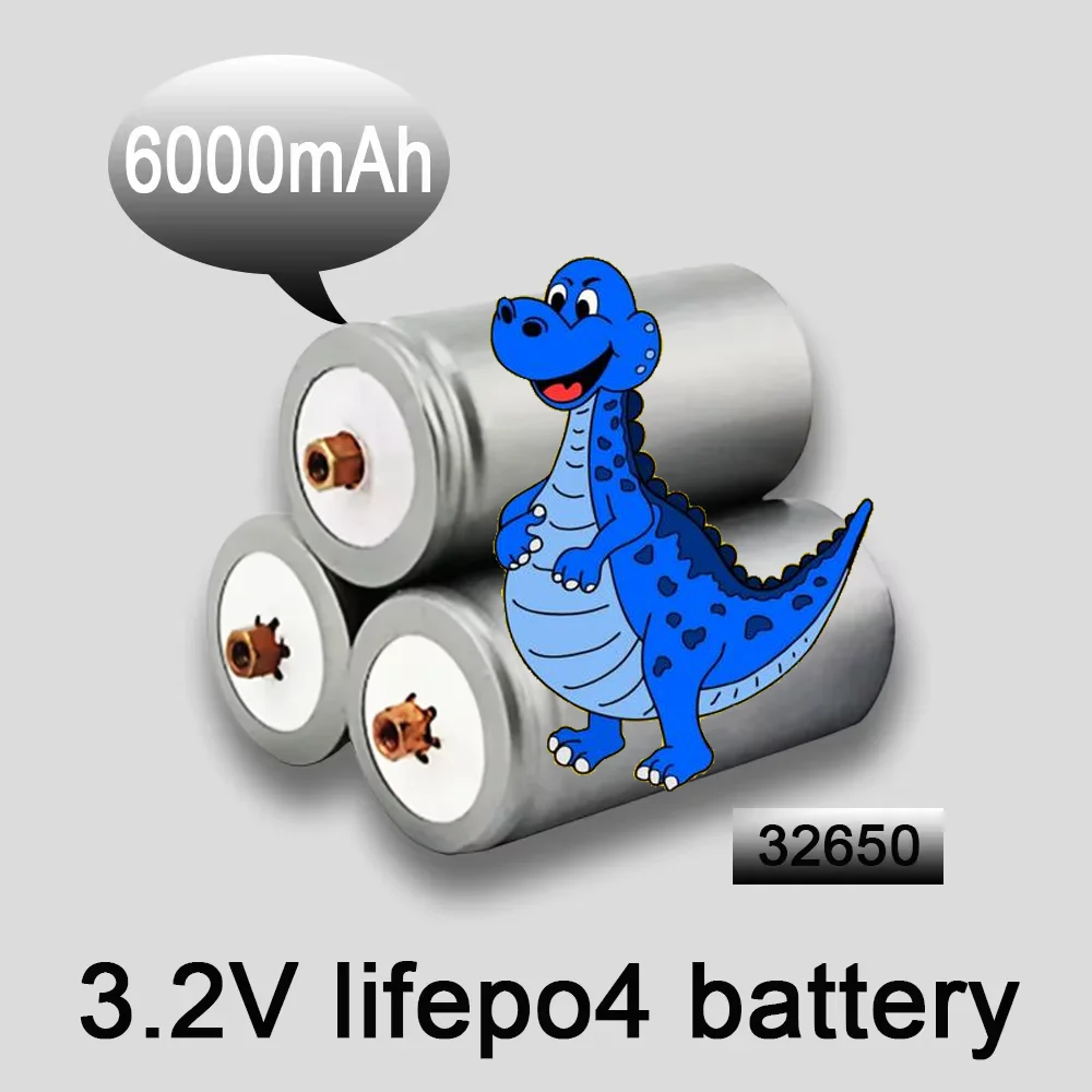 

3.2V 6000mAh lifepo4 32650 Rechargeable Battery Professional Lithium Iron Phosphate Power Battery with screw 100% Original