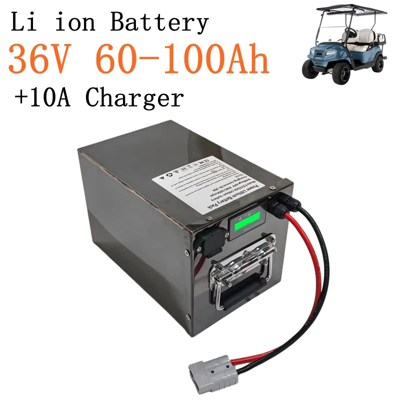 Customized 36V 60Ah 80Ah 100Ah Lithium Ion Battery Pack with Bluetooth BMS for Off-Grid Solar System RV Travel Trailers