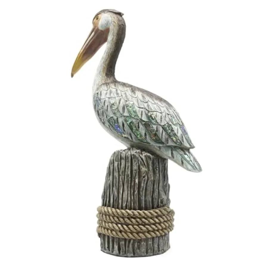 Lukitas الدائمة البجع تمثال والنحت ديكور الساحلية شاطئ الطيور تمثال الإبداعية الزخرفية زخرفة للمنزل حديقة La #4