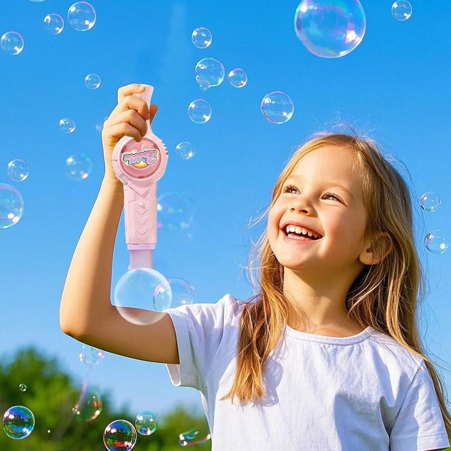 Automatyczny dmuchacz do baniek mydlanych Zabawki na zewnątrz Akumulatorowe gry na podwórko Interaktywne zabawki dla dzieci Dorosłych Urodziny Ślub