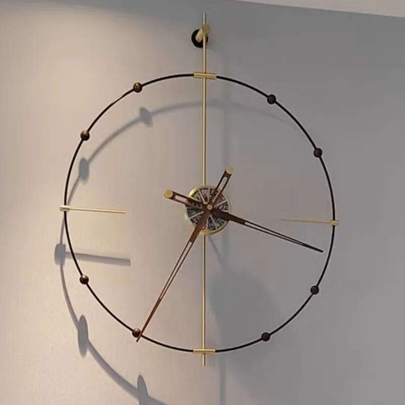 Minimalist Spanish Wall Clock Living Room Creative Luxury Modern Simple Wall Clocks Large Size Home Decor Accessories Gift Ideas