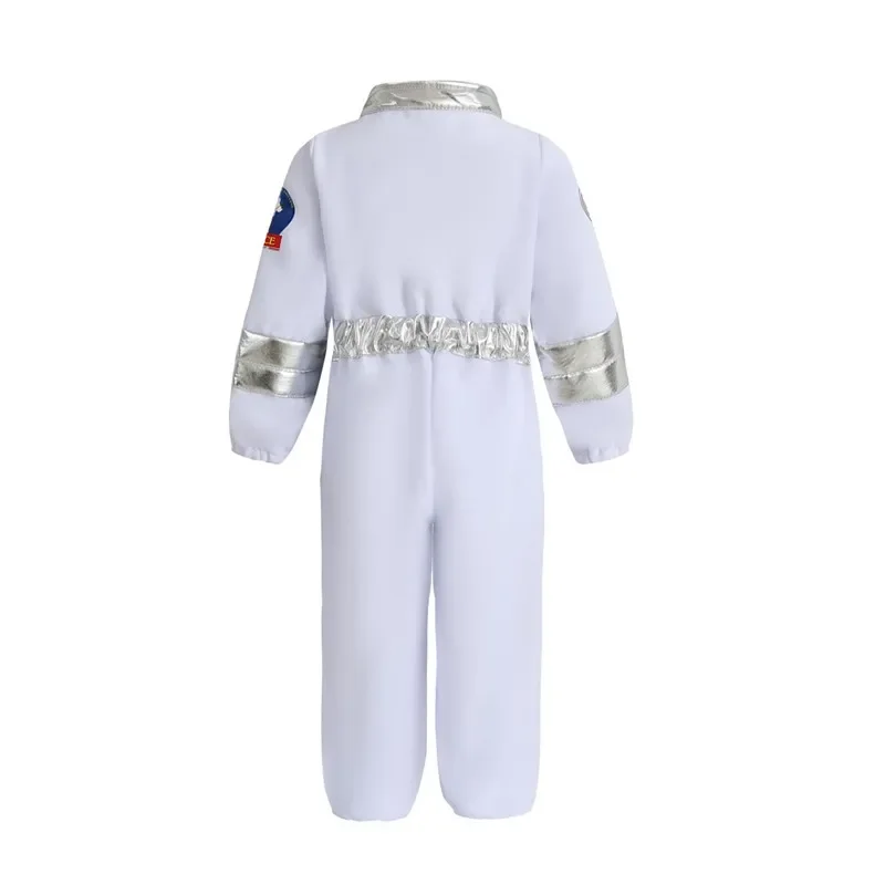 Kids American Space Suit Style Kids Astronaut Costume, 3D Space Hat Gloves Jumpsuit, Halloween Cosplay Cool Costume