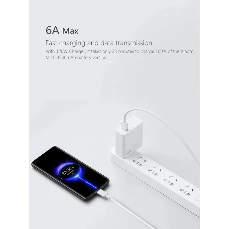 Xiaomi 120w Charger EU Adapter Fast Charge 6A Type C Data Cable For Xiaomi 12 12S 12T Pro Mi10 Ultra Mix4 Note11 11T Pro+ 5G image 2