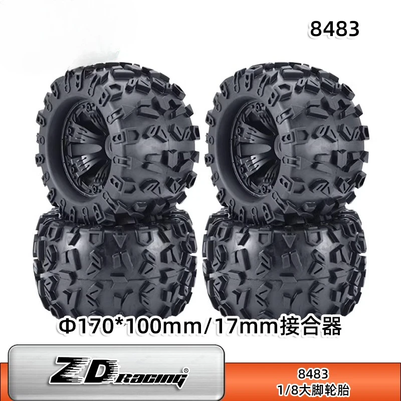 ZD Racing 1/8 RC Model Car Parts - All-terrain Tires 170*100mm Tire 8483