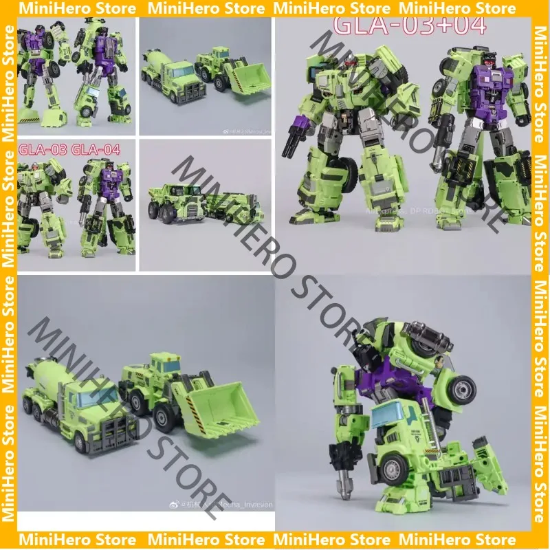 

In Stock 100% Original Mecha Invasion Devastator Scrapper Mixmaster GLA Series Action Figure