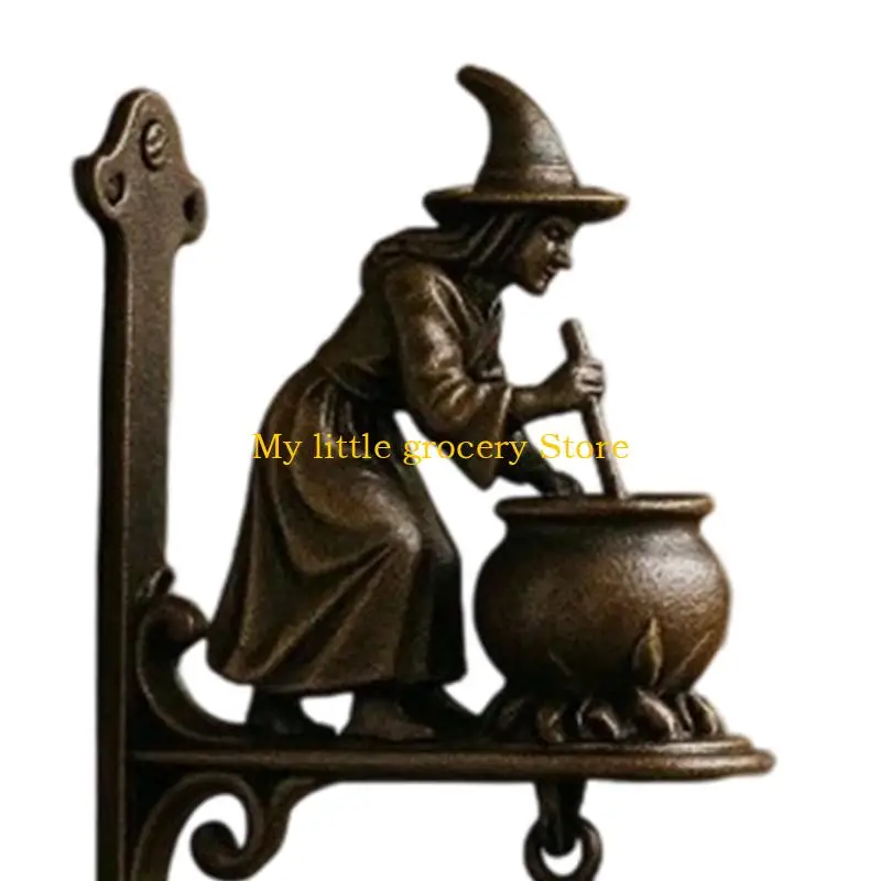D5BD Magics Sensorings Witches Doorbell Automatic Sound Light Effect Outdoor Party Decoration