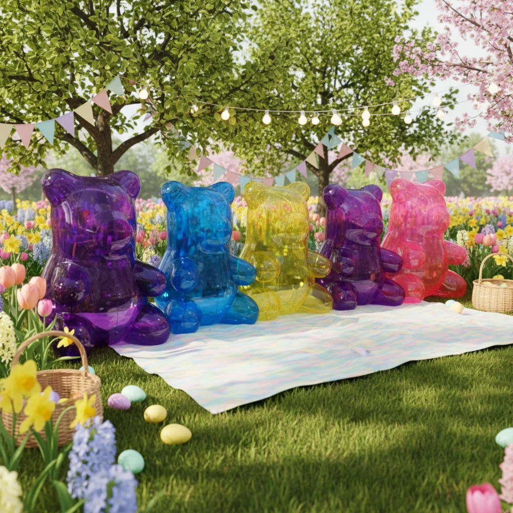 New Design Clear PVC Inflatable Bear Inflatable Transparent Bear  Bear for Event Decoration