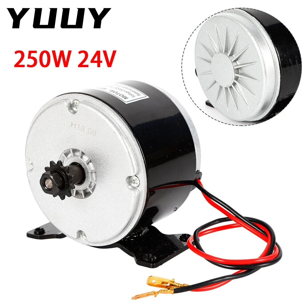 

DC Electric Brush Motor for Bicycle, DIY Electric Scooter, E Bike, Go Kart, 250W, 24V, US