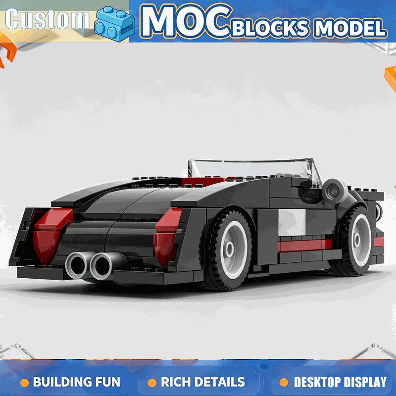 197PCS Black Opera House MOC Building Blocks Theater Building Model Custom Puzzle Creative Assembly Educational Collection Gift