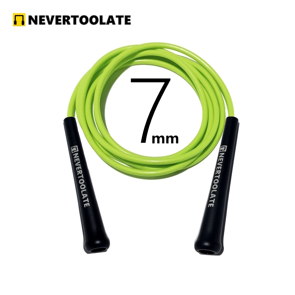 7mm de diâmetro pvc corda 220 grama 3.2 metros 15.5cm longo lidar com pesado pular salto roep fitness nevertoolate boa qualidade