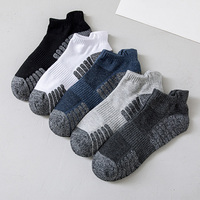 3/5 Pairs High Quality Socks Men Summer Outdoor Casual Mesh Socks Short Breathable Black Ankle Socks Run Sports Socks Size 38-43