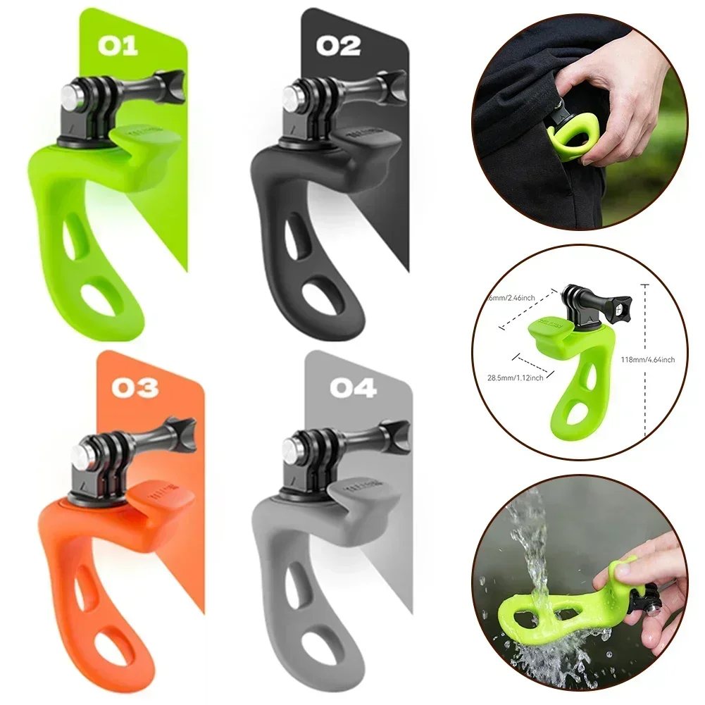 DIY YOUR HOLDER CLIP Elastic Strap Nfixed Bracke Degree Rotation Bicycle Motorcycle Handle Bar Mount Holder For Camera