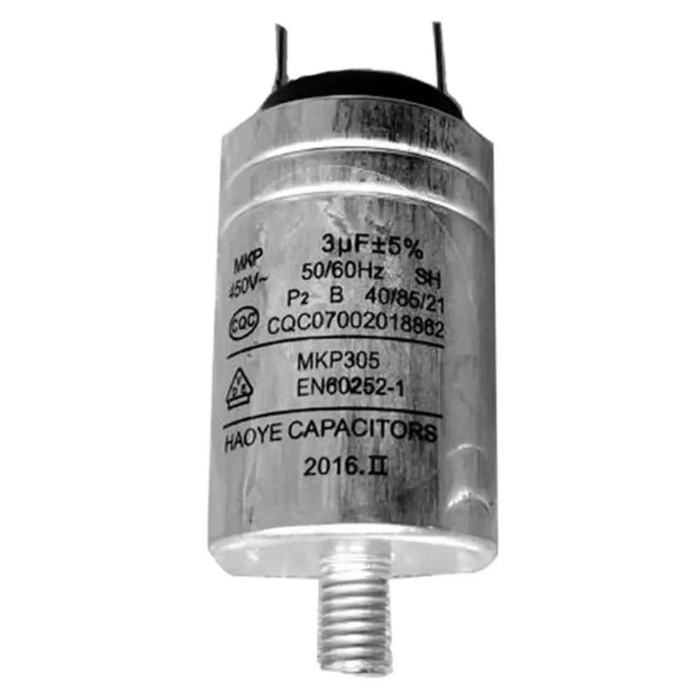 A78E-2X Dishwasher Parts Aluminum Housing Capacitor MKP-3UF 450VAC