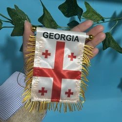 Bandera Georgia para coche ventana poliéster doble cara