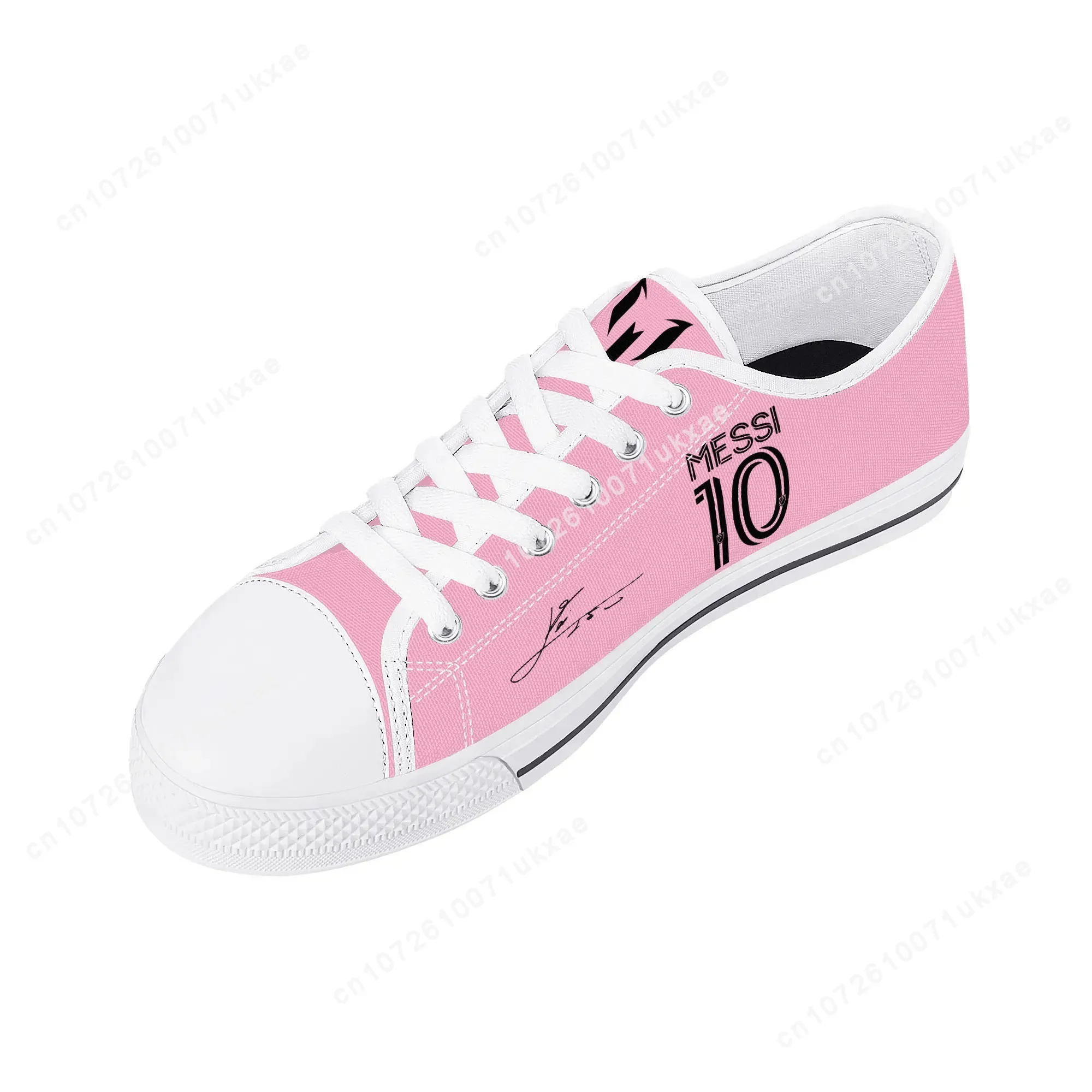 M-Miami M-Messi 10 Logo Argentina Low Top Sneakers Mens Womens Teenager High Quality Canvas Sneaker Couple Shoes Custom Shoe