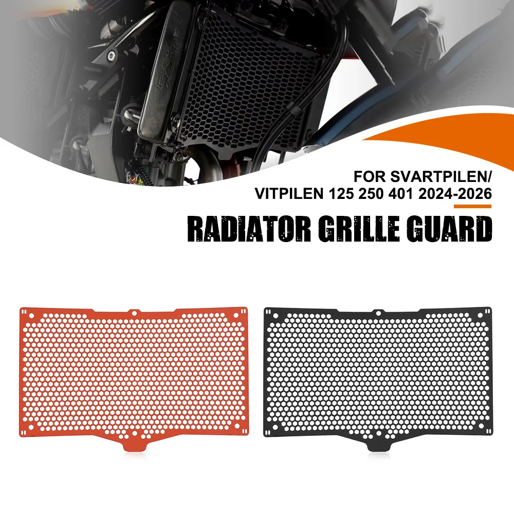 

Radiator Guard Cover Grill Protection For HUSQVARNA SVARTPILEN/VITPILEN 125 250 401 2024-2026 Motorcycle Accessories Aluminum