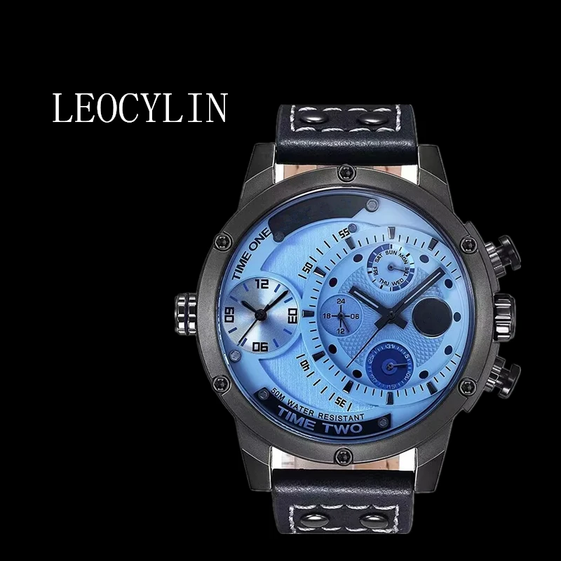 LEOCYLIN quartz watch sports for men fashion Wristwatches Waterproof luminous Japanese movement for men Relogio Masculino