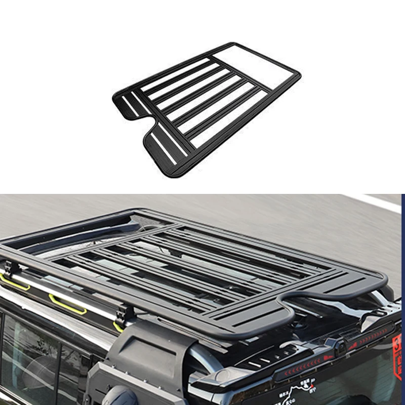 

For Byd Equation Leopard Titanium 7 2025 Aluminum Alloy Roof Platform Luggage Rack Off-road Ladder 100kg Load Capacity Easy