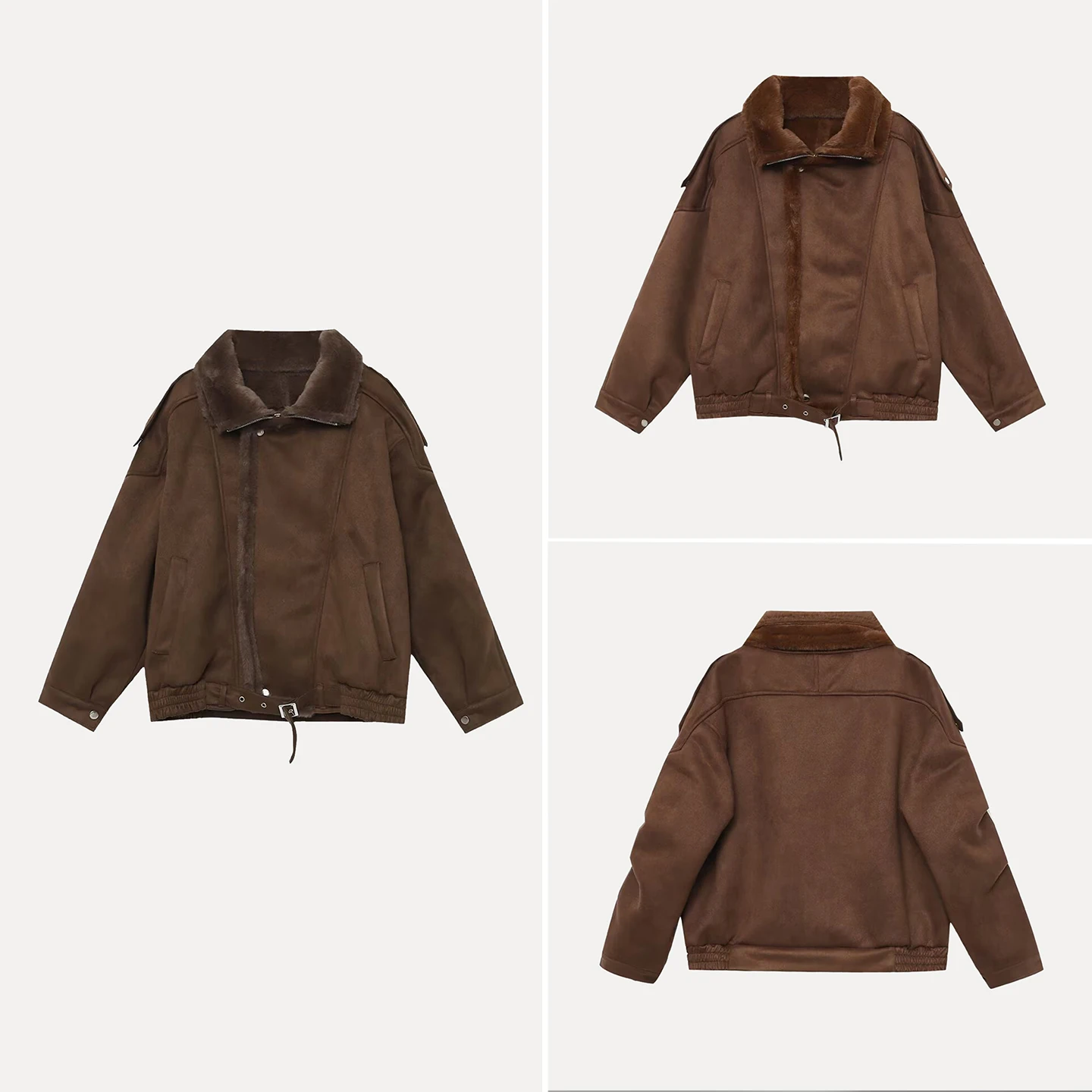 

Faionable Two-Tone Long Sve Outerwear for Women Simple Versatile Daily Wear Autumn 2025 Z Commute Sle Straight Cut