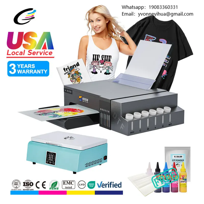 

New L8050 For Epson DTF Printerl A4 Inkjet T-shirt Heat Transfer Printing Machine A4 DTF Printer