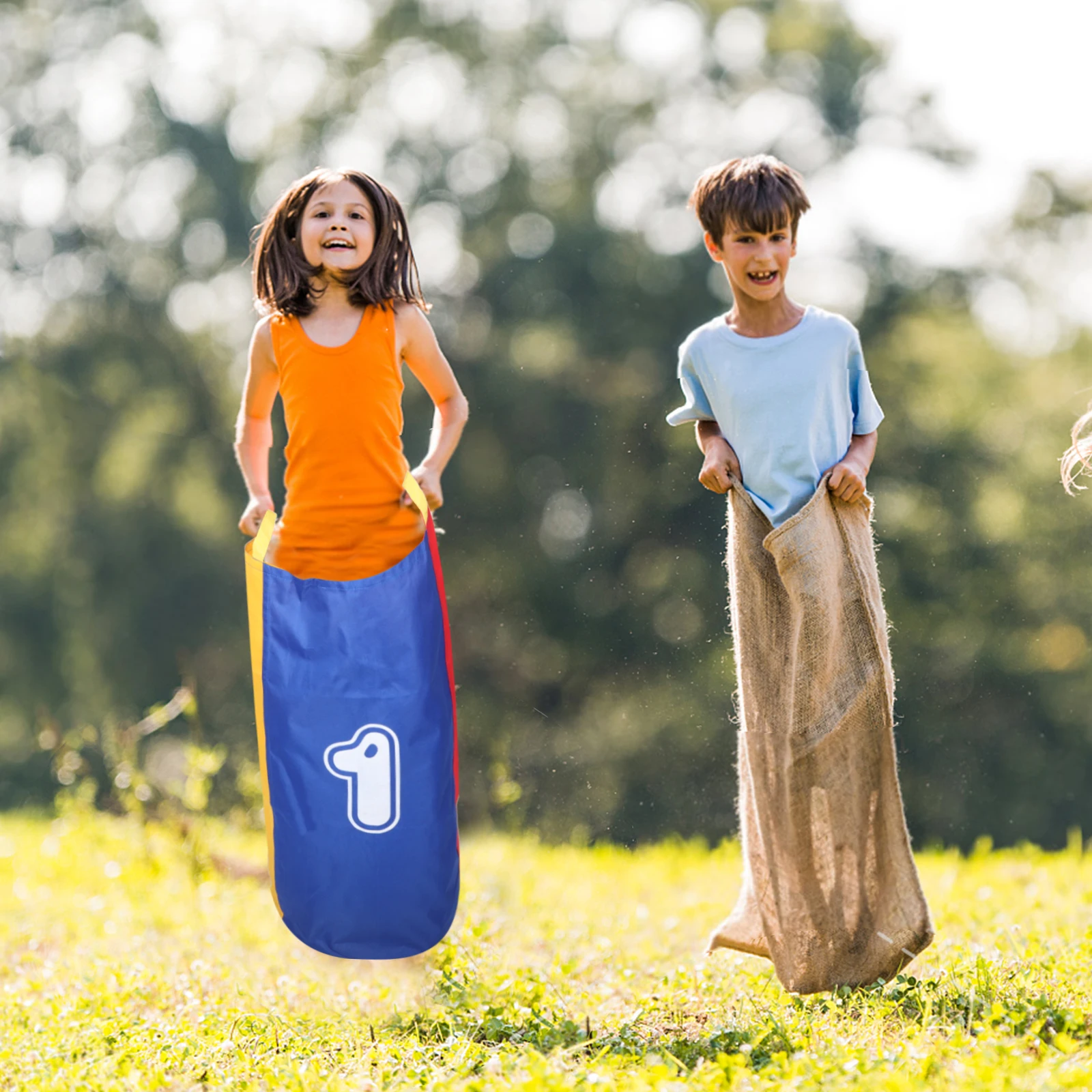 

Jumping Bag Children Sack Race Carnival Potato Bags Oxford Cloth Field outside Games Parent-child