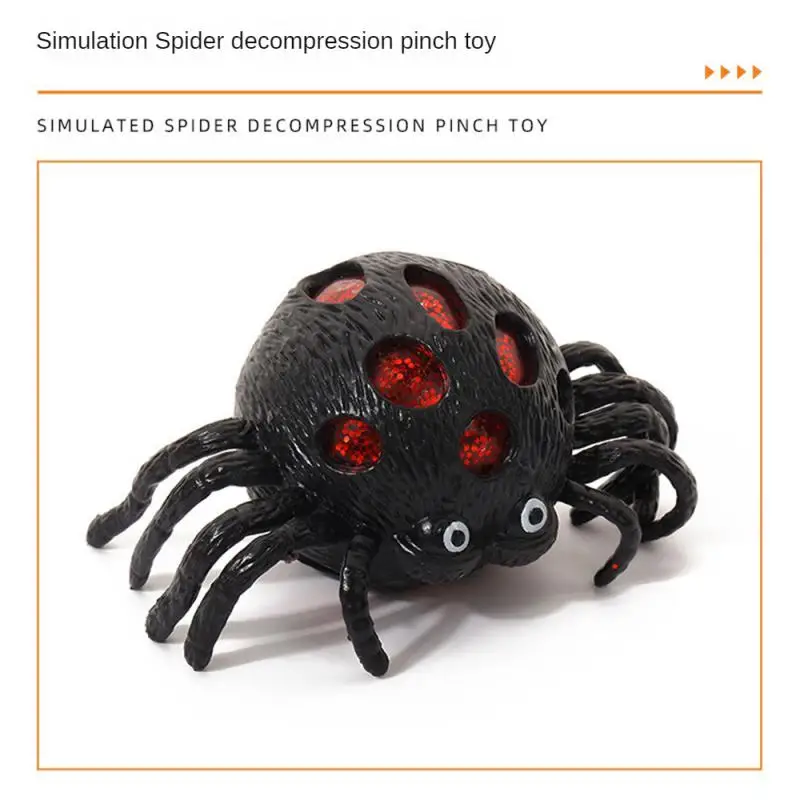 Simulation Toys Healthy Durable Bouncy Slow Rebound Toy Odorless Non-toxic Not Perishable Toy Soft Wear-resistant Spider Toy