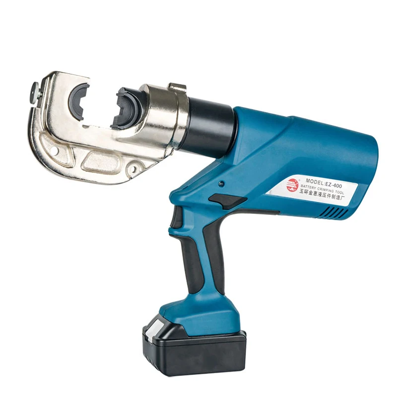

Cordless Battery Powered Hydraulic Crimping Tool EZ-400 Battery Cable Lug Press Tool
