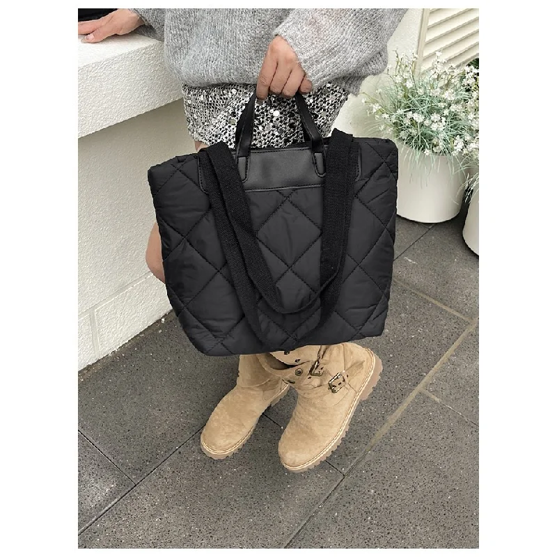 

Women's Spacious Leather Tote Bag With Closure - Luxury Brand Classic Shoulder Crossbody Bag Handbags