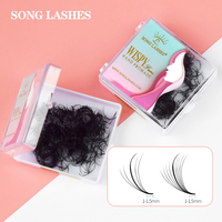 SongLash 5D/9D 05/07 Thickness 9-18mm Premade Volume Wispy Fans Eyelash  Handmade Natural False Lashes