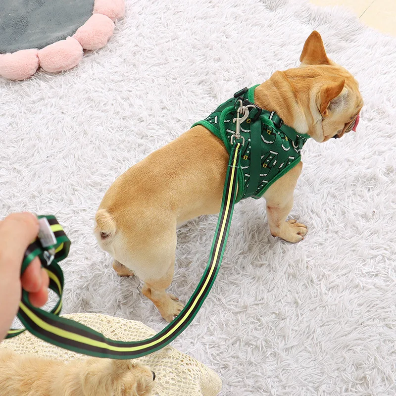 Dog Harness Vest Adjustable Pet Chest Strap  Training Dog Collars Harness Lead for Small Medium Large Dogs