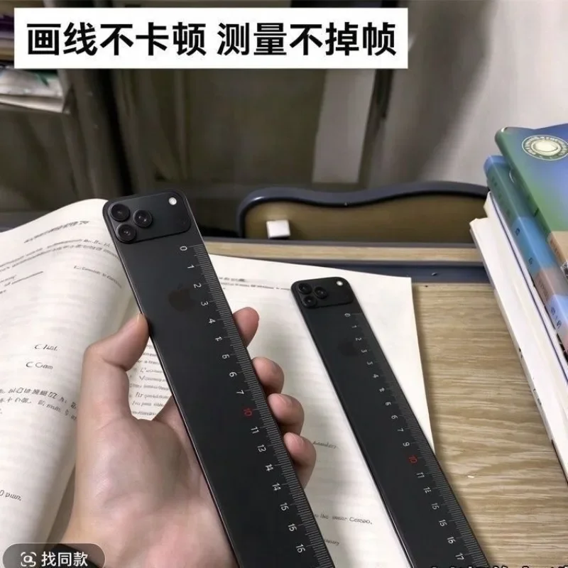 25cm Transparent Thick Transparent Plastic Straightedge Ruler for Student Exams, Multifunctional Ruler