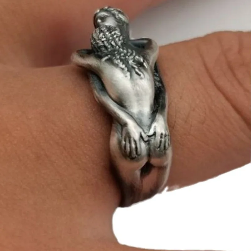 2026 New Adam & Eve Human Shaped Ring - Bold Unique Niche Art Index Finger Ring, Trendy Jewelry