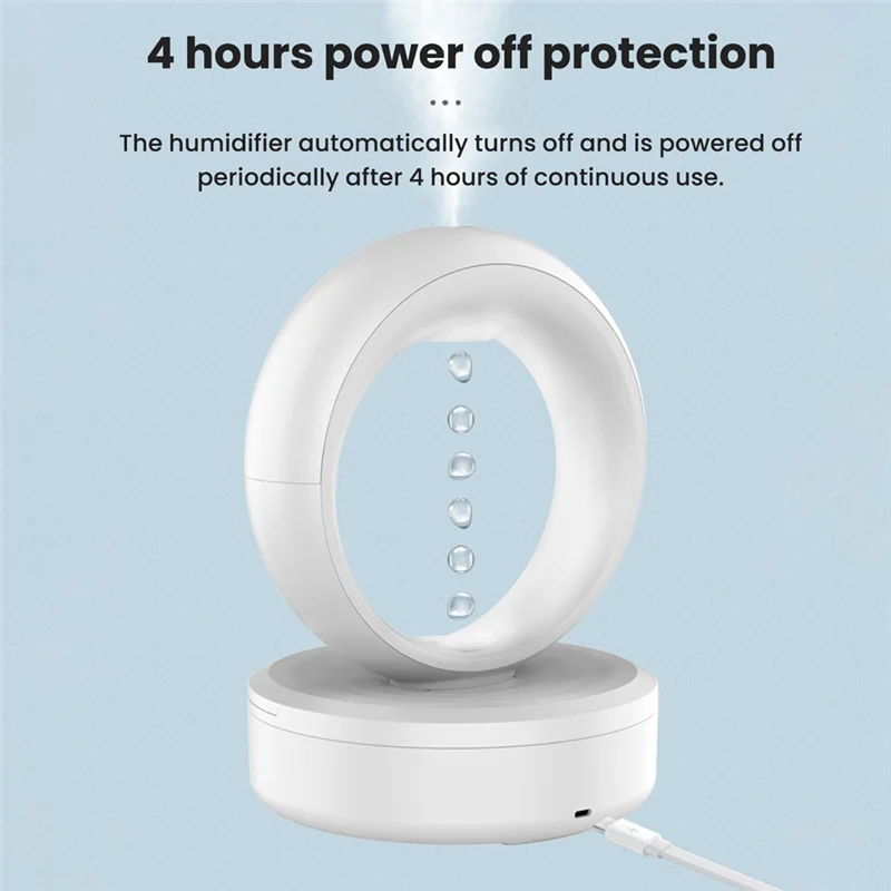 مكافحة الجاذبية قطرات الماء المقلوب ارتفاع ضباب حجم الضروري النفط الروائح الضوء المحيط المحمولة العطر الناشر-AA80