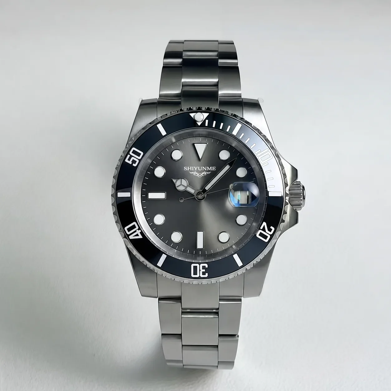 40MM Men's Automatic Mechanical Sports Watch, 904L, Full-Featured, World Time, Stainless Steel