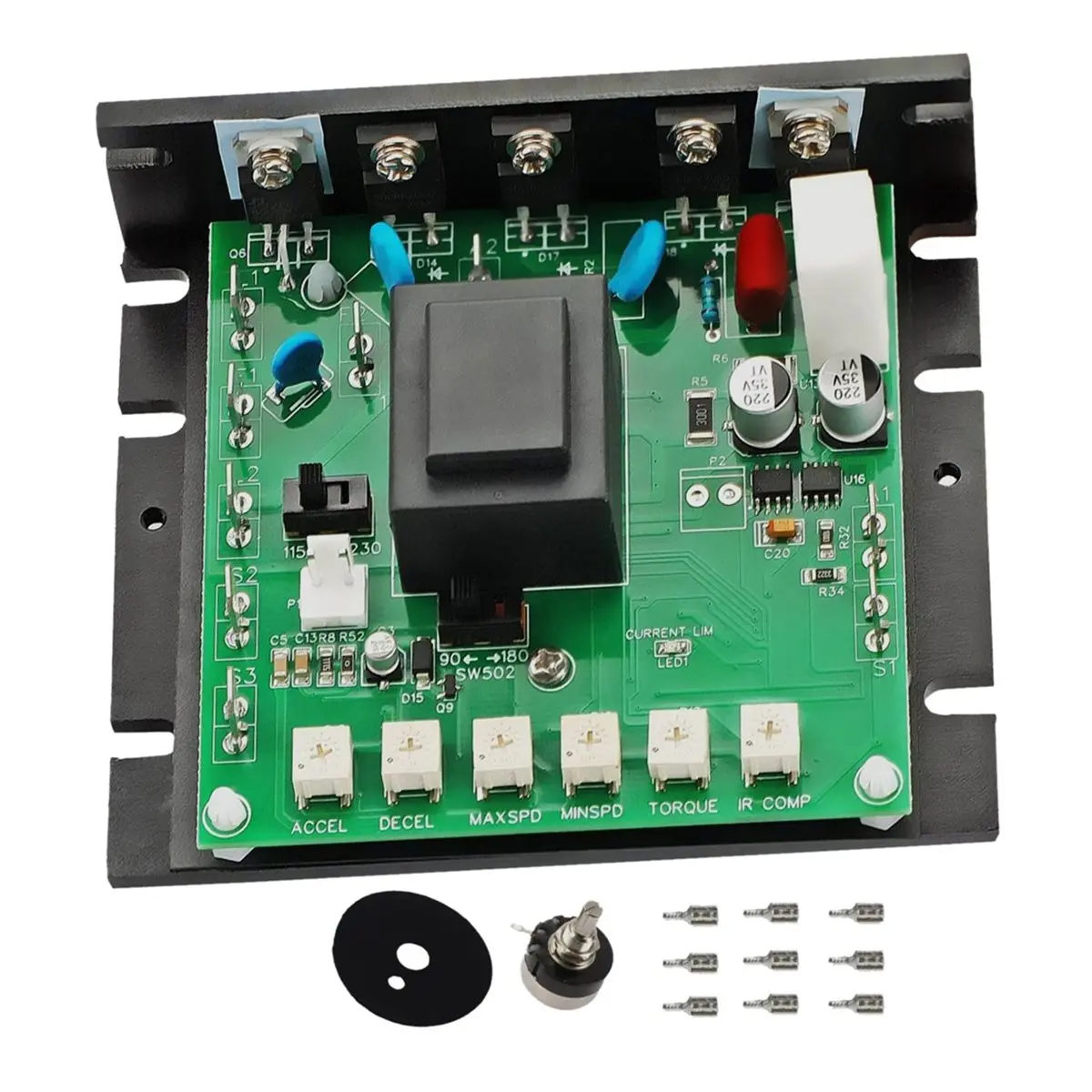 Y120A*☀▃MM23001C DC Motor Variable Speed Controller Kit for 115/230V AC Input,Motor Speed Controller Board