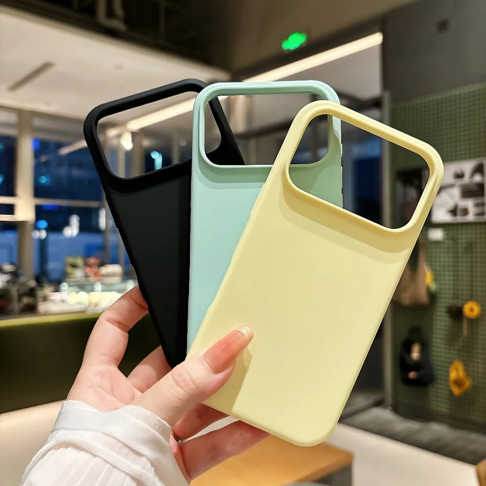 Funda de Color Sólido Candy para Apple iPhone 17 Air 16 15 14 13 11 12 Pro Max Plus Silicona Líquida Suave Delgada Resistente a Golpes 5