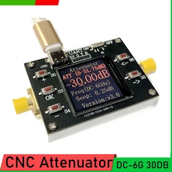 DC-6GHZ 30DB programowalny moduł tłumika cyfrowego krok 0.25DB wyświetlacz LCD do wzmacniacza radiowego RF Ham