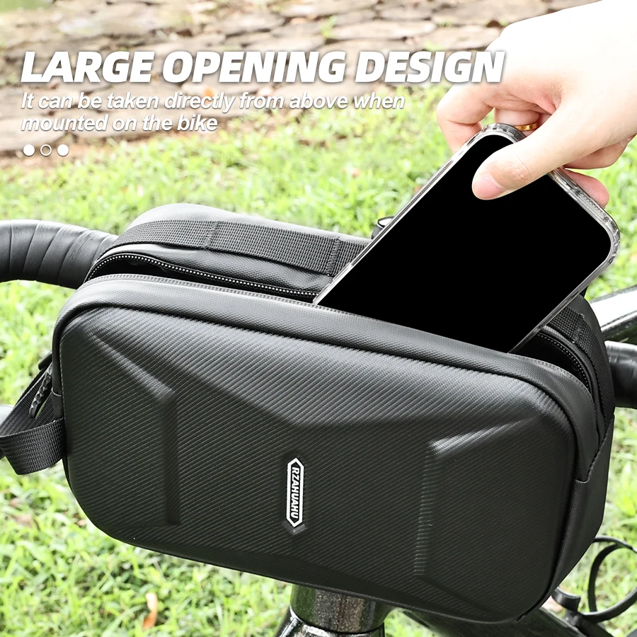 Bike Front Tube Bag Waterproof Storage Roll Bag Bicycle Handlebar Basket Pack Portable Large Capacity Cycling Accessory 2024