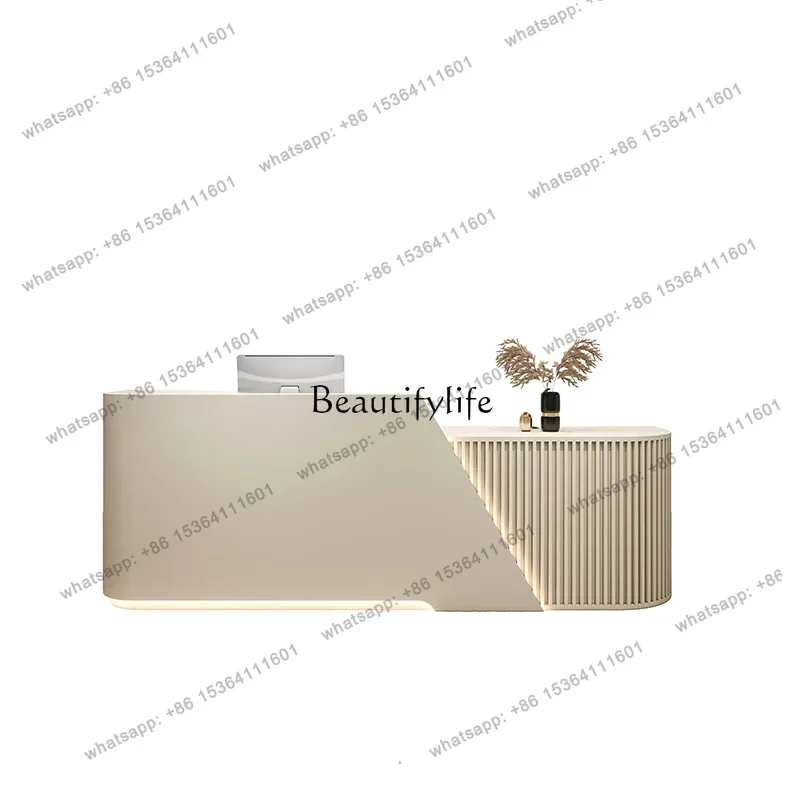 12Simple Modern Cashier Training Institution Hair Salon Company Reception Desk