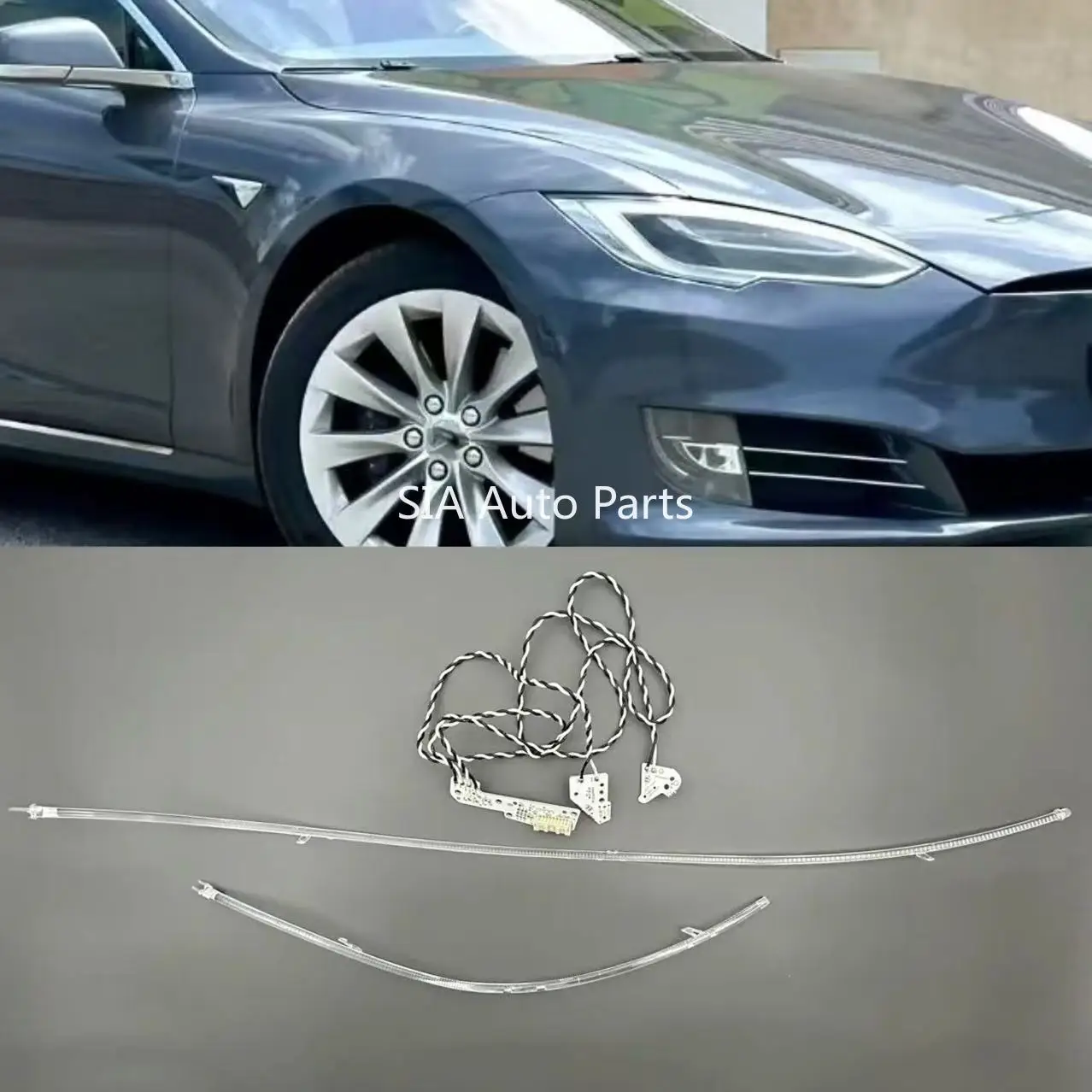 

For Tesla Model S 2016-2020 Car Headlights White DRL Light Strips Angel Eyes Chip Ballast Module Maintenance Accessories