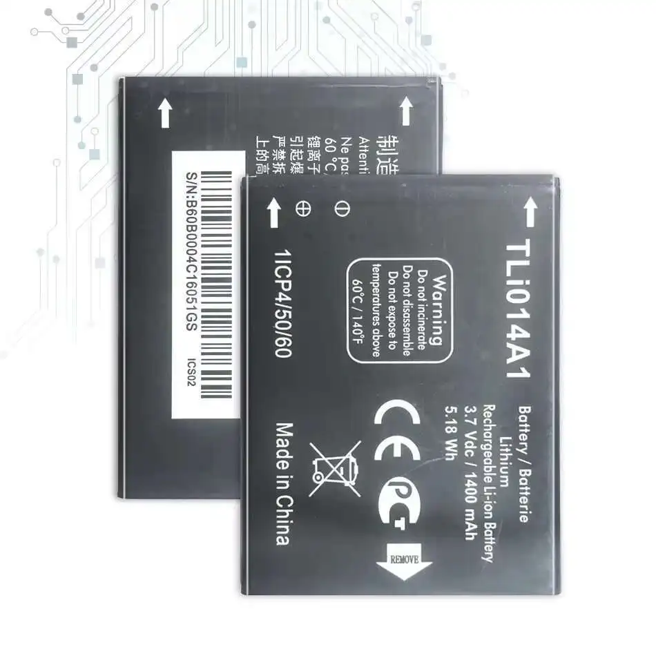 

Battery For Alcatel One Touch 4005 Glory 2T/Inspire 2 M'POP 5020D 5020/4012 4012A 4012X FIRE CAB31P0000C1 TLi014A1 1400mAh