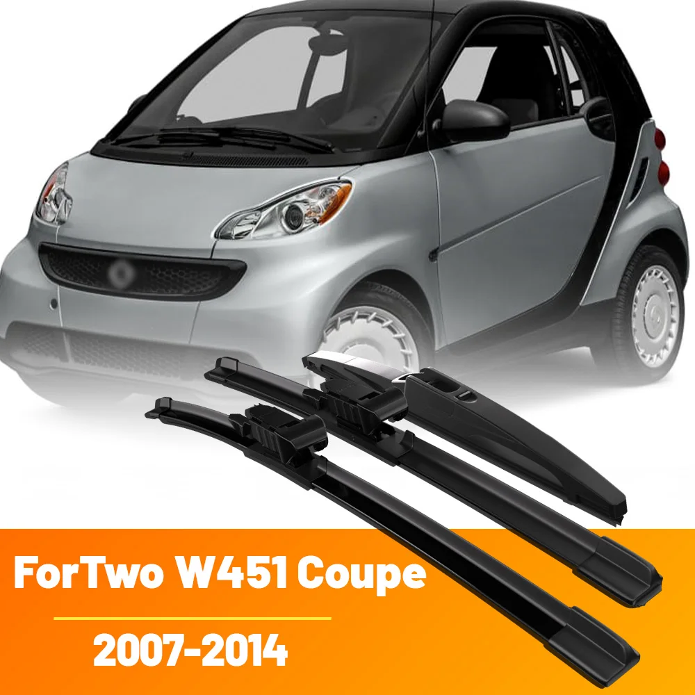 Scheibenwischer vorne und hinten, Set für Smart ForTwo W451 Coupe 2007–2014, Windschutzscheibe, Windschutzscheibe, Fensterbürste, 23 Zoll, 21 Zoll, 10 Zoll