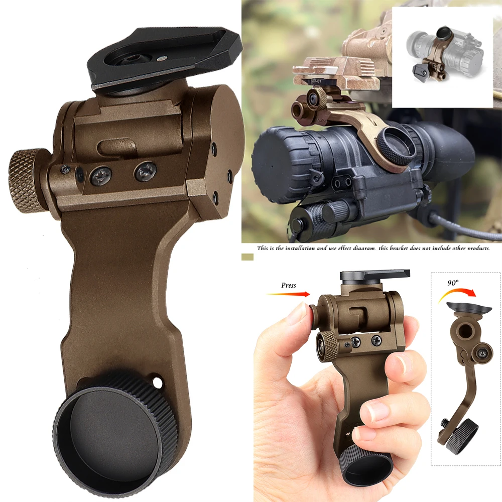 Aluminum PVS-14 Dovetail J Arm Upon the Standard NVG J Arm Night Vison Mount On helmet Adapter OS24-0245