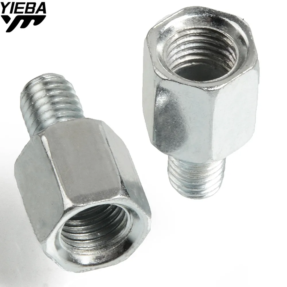 M8 M10 Scooter Motorcycle Accessories Reaview Mirrors Bolts Screw Adapter 10MM 8MM Right Left hand thread Convertor Screw