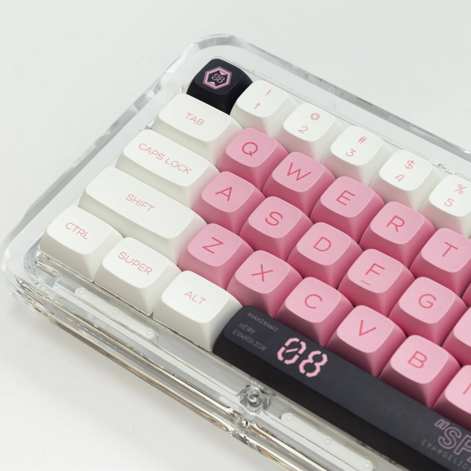 EVA 08 Keycaps 140 Keys PBT Keycaps Dye Sublimation XDA Profile For MX Switch Mechanical Keyboard Personality Pink Keycaps