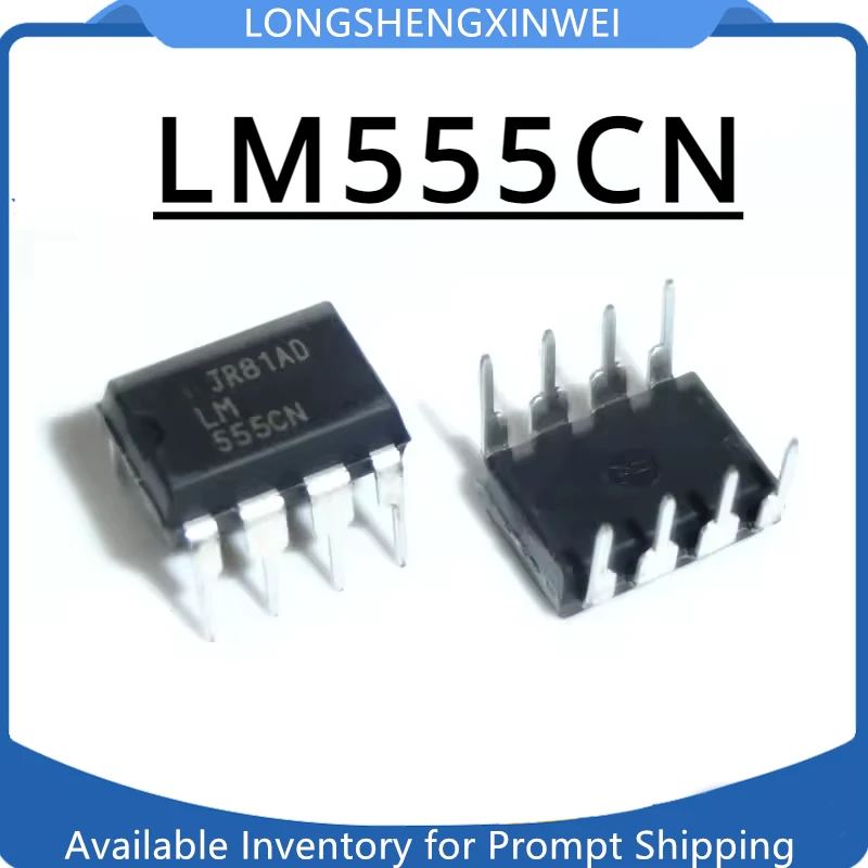 10 pz LM555CN LM555 Chip Direct Plug Octopod DIP8 Timer e oscillatore IC circuito integrato