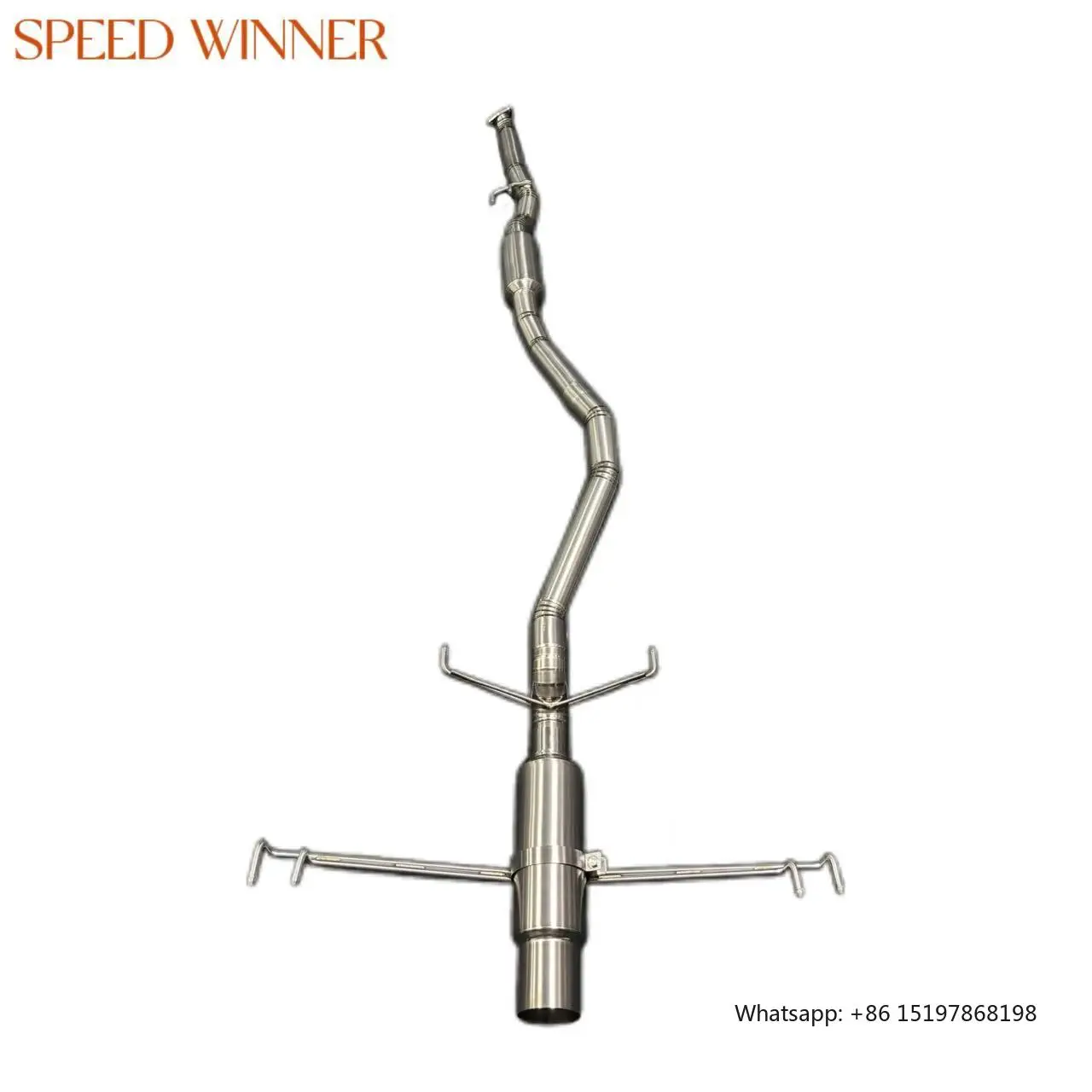 

Титановая выхлопная труба SpeedWinner с одним выходом Catback для выхлопных труб Honda Civic Type-R FL5/FK8/FK7
