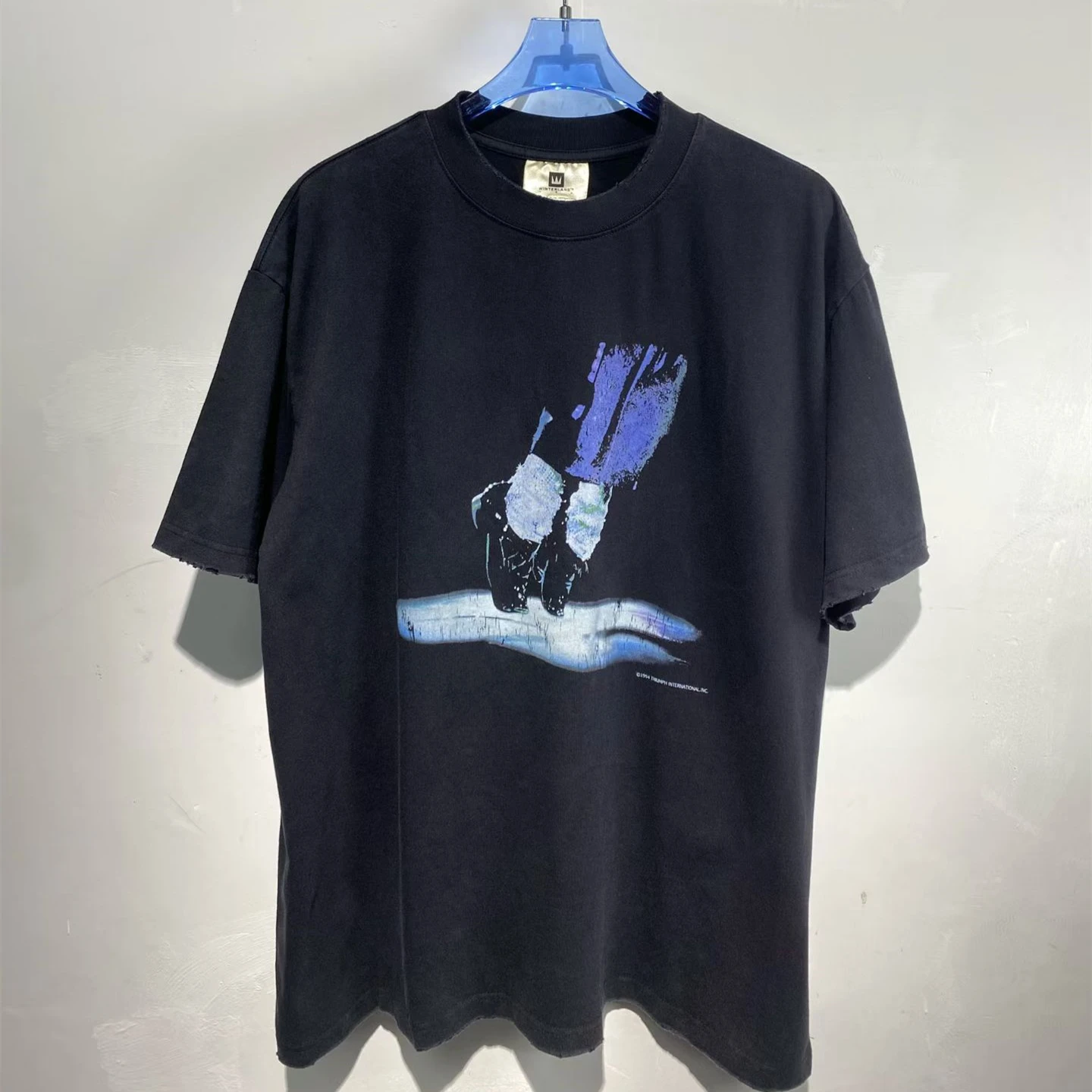 Vintage Black Saint T Shirt Men Women 26ss Heavy Fabric Tee Tops T-Shirt